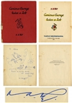 H.A. Rey Signed Drawing of Curious George, Drawn Inside Curious George Takes a Job
